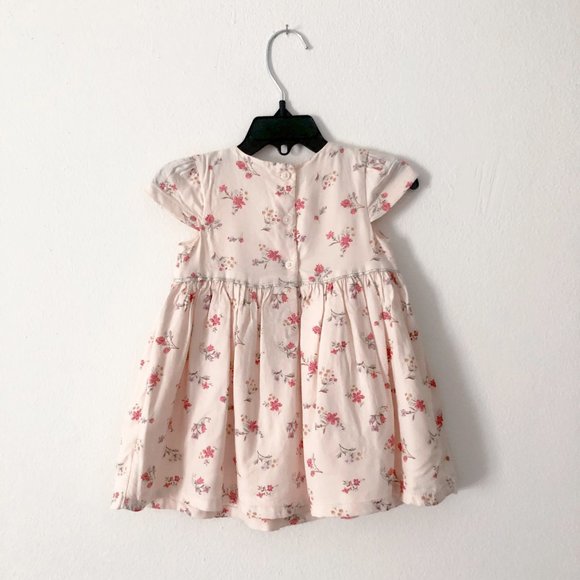 Baby B'gosh | Light Peach Floral Print Dress - Picture 6 of 7